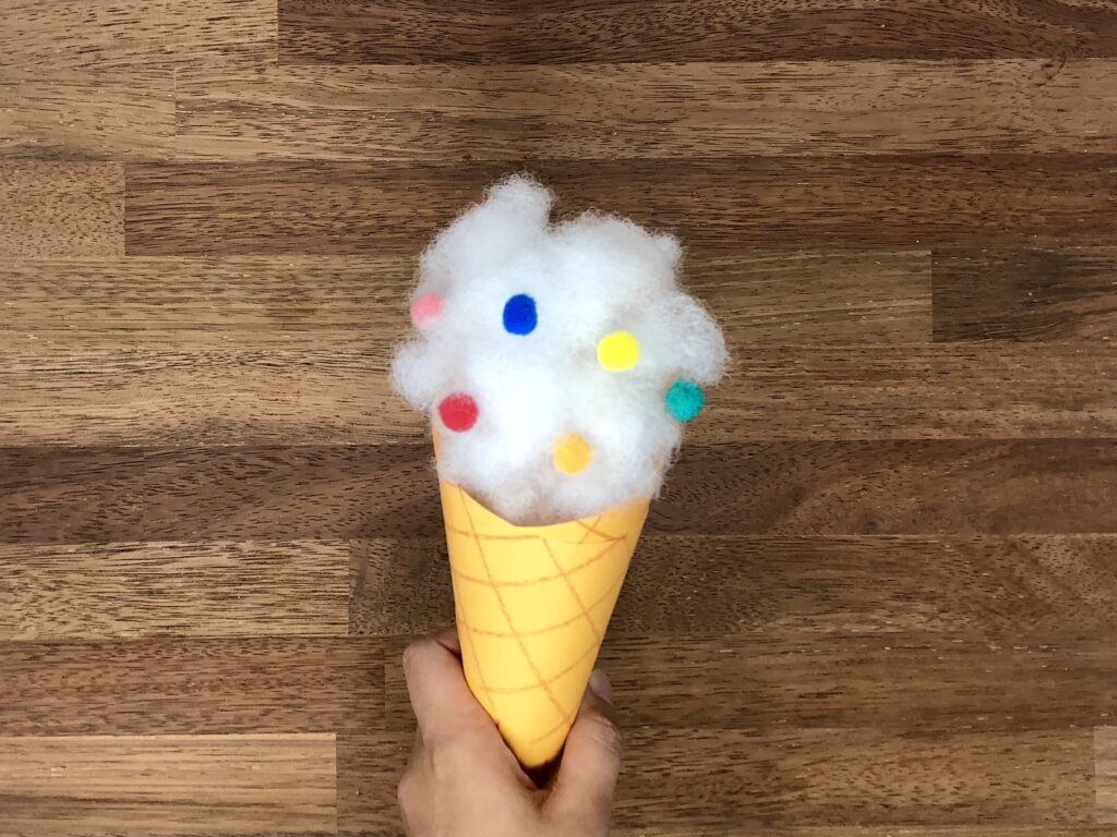 How to Make Pom Pom Ice Cream Cones